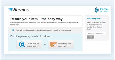 my hermes ebay returns|Hermes online returns.